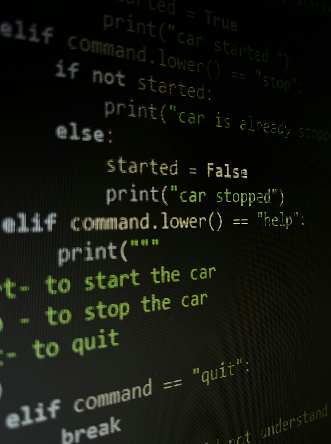 retail programming example
