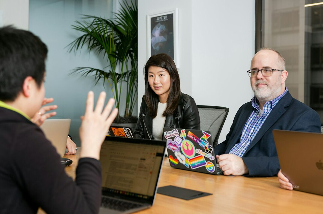 corporate programmers collaborating